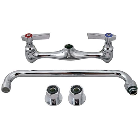 Component Hardware Wall Mount Faucet - Economy, W/12" Spout K13-8012